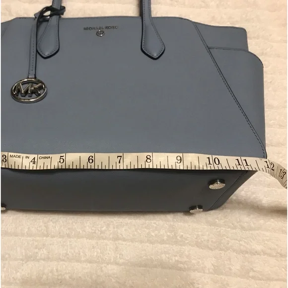 NWT Michael Kors NEW BUNDLE Large Leather Top-Zip Satchel & Matching Billfold - Picture 7 of 15